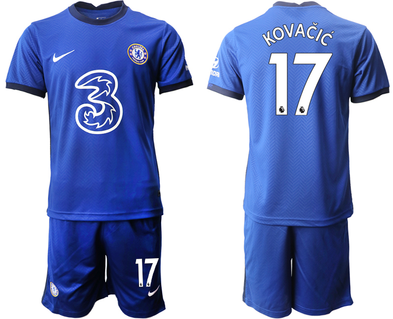 Men 2020-2021 club Chelsea home #17 blue Soccer Jerseys->chelsea jersey->Soccer Club Jersey